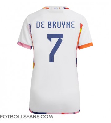 Belgien Kevin De Bruyne #7 Replika Bortatröja Damer VM 2022 Kortärmad